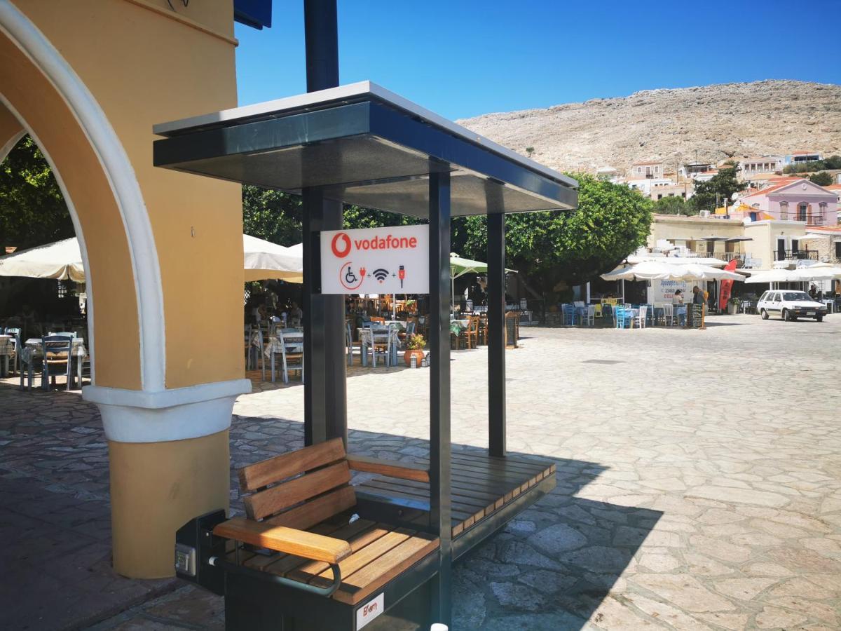 Kalypso Apartment Chalki Town Bagian luar foto